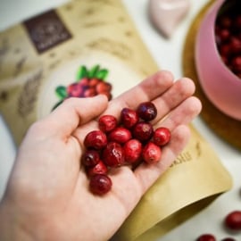 Gevriesdroogde veenbessen (cranberries) 45g