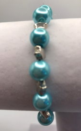 licht blauwe parel armband