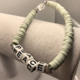 peace heishi armband
