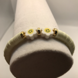 creme flower smiley