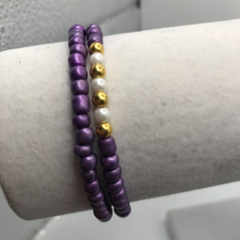 set van 2 rocaille armbanden