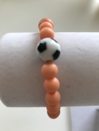oranje voetbal armband 17-18 cm