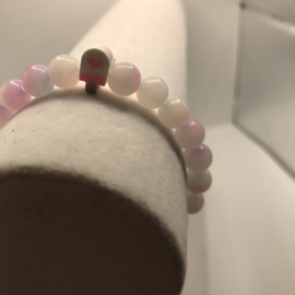 blauw en pink met ijsje