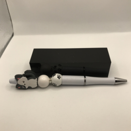 witte pen met poesje