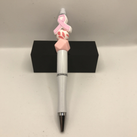 roze strik pen