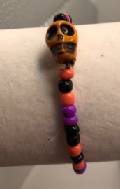 halloween doodshoofd armband
