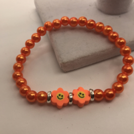 oranje acryl parels