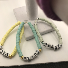peace heishi armband