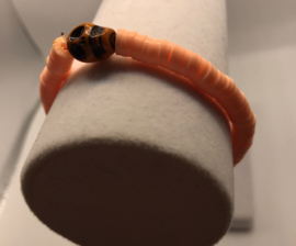 oranje doodshoofd 17 cm