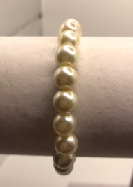 witte acryl  parel armband