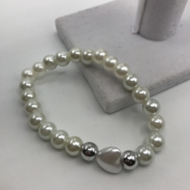 armband met 8 mm hartje