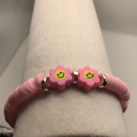 pink flower smiley