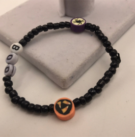 zwarte boo armband