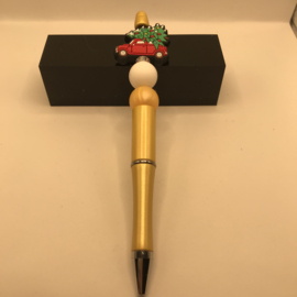 kerstpen met auto