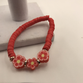 flower girl rood 17-18 cm