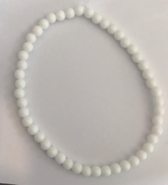 witte onyx armband 17-18 cm