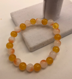 fruity mandarin glaskralen armband