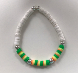 gekleurde heishi armband 17 cm