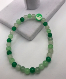 groene vredes teken armband