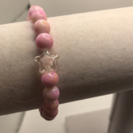 juicy pink met sterren17-18 cm