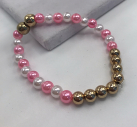 juicy pink met goud afgewerkt