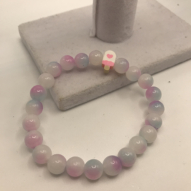 blauw en pink met ijsje