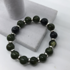 dark green acryl armband 17 cm