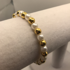 parelketting met goud