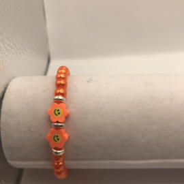 oranje acryl parels