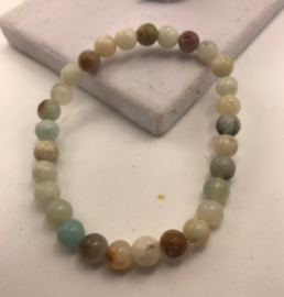 veelkleurige glaskralen armband