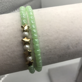 set van 2 rocaille armbanden