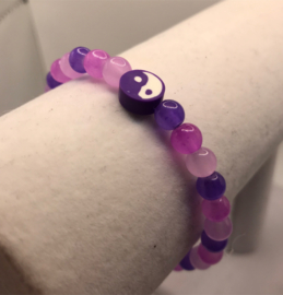 lavendel vredes teken armband
