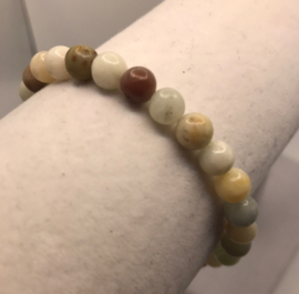 veelkleurige glaskralen armband