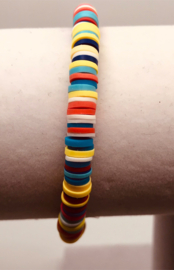 meervoudige kleuren armband 17-18 cm