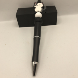 zwarte pen met poesje