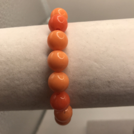 oranje acryl armband