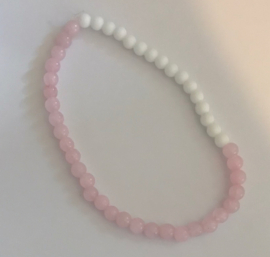 onyx en pink jade 17-18 cm