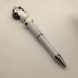 witte pen met poesje