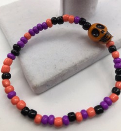 halloween doodshoofd armband