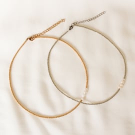 Pearly details - Choker