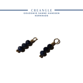 Lapis Lazuli, Edelsteen hangers voor basis creolen