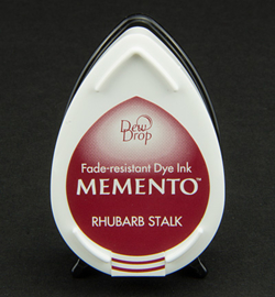 MD-000-301 Memento Dew drops Rhubarb stalk