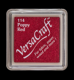 VK-SML-114 Versacraft inkpad small Poppy Red