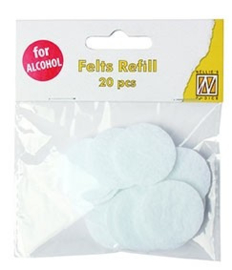 Nellie choice SIAP006 spare felts round for IAP006 (20 pcs) diam. 3cm