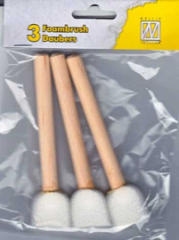 Nellie choice DSP001 sponsstokjes Foambrushes  3 pcs/pkg "dauber-sponges