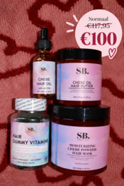 Jouw home kit Hair growth Regimen  met Chebe Powder!
