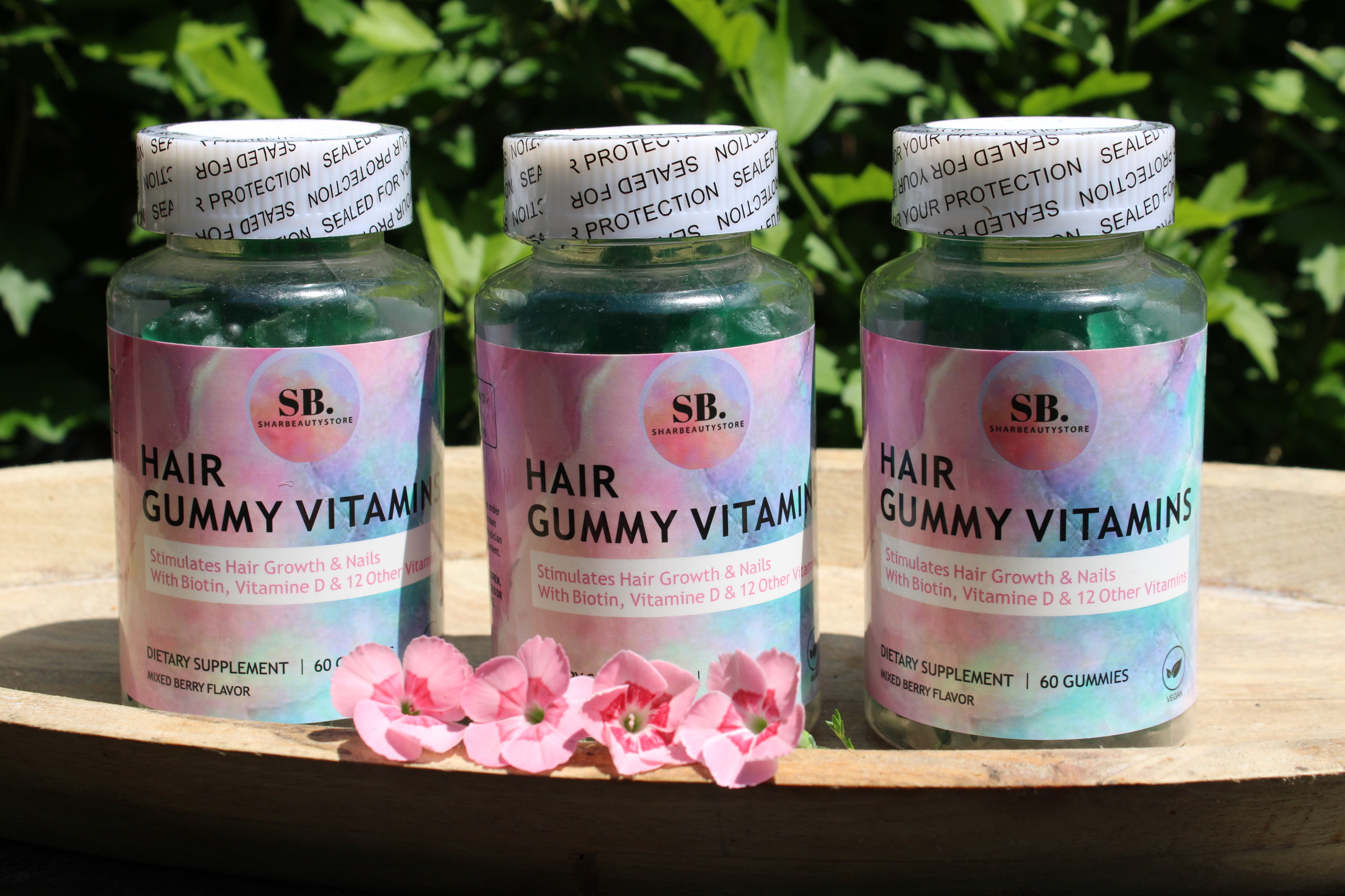 SharBeautyStore Hair Gummies – Extra Vitamine D voor Donkere Huid