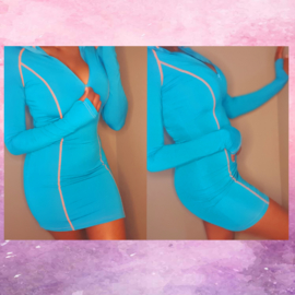 Bright color lounge dress
