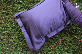 Black Satin lined pillowcase