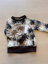 Sweater Brown Palmtrees